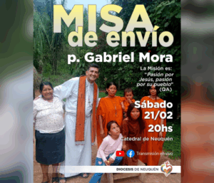 Lee más sobre el artículo Misa de envío del padre Gabriel Mora a la misión en la Amazonía peruana