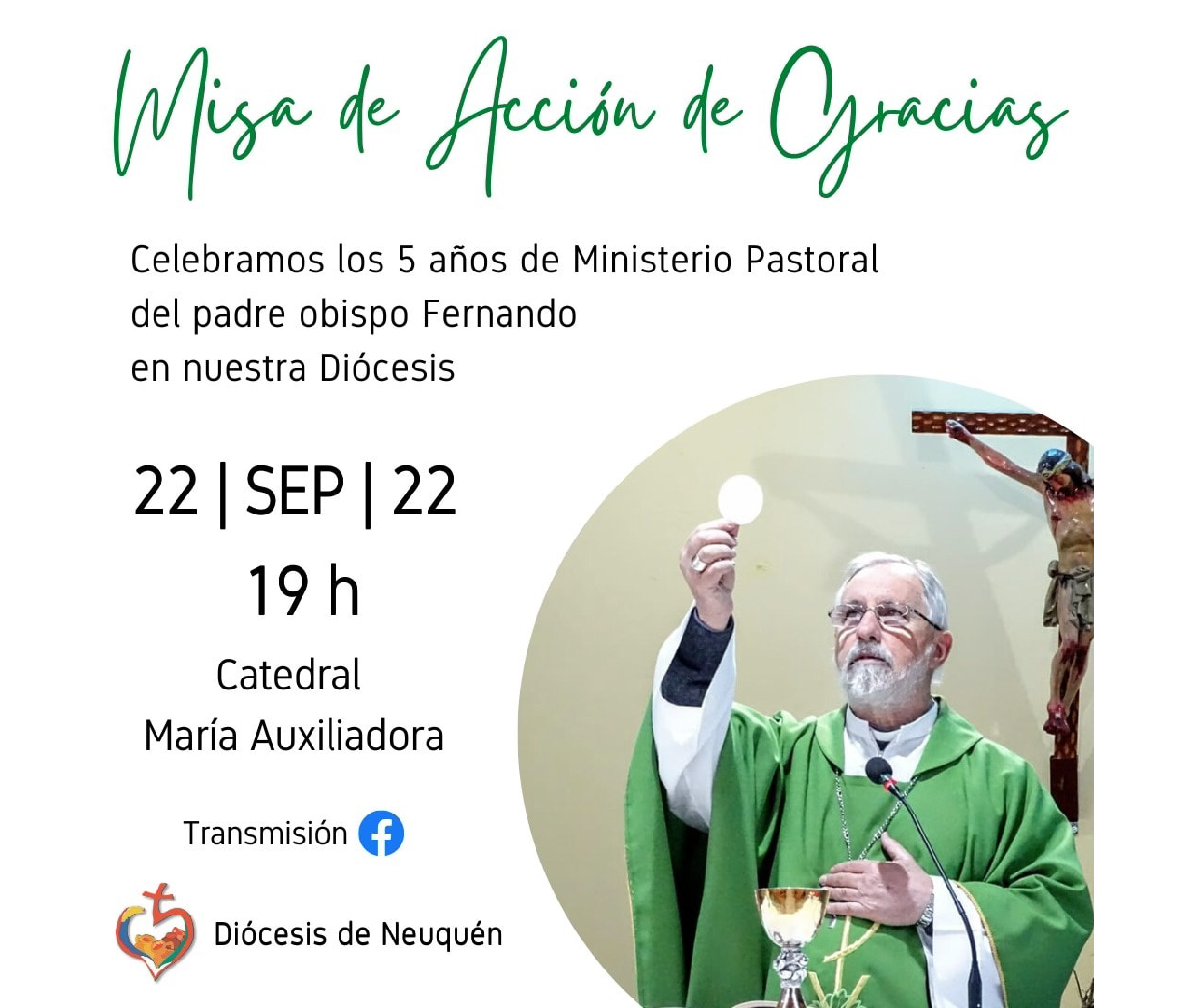 Lee más sobre el artículo 5° Aniversario de Ministerio Pastoral del padre obispo Fernando Croxatto en nuestra Diócesis